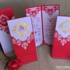 Thiệp cưới đẹp đơn giản DQ-2103 - Màu Đỏ