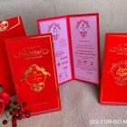 Thiệp cưới đẹp đơn giản DQ-2109 - Đỏ Nhung