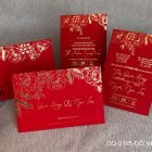 Thiệp cưới sang trọng hiện đại DQ-2115 - Đỏ Nhung