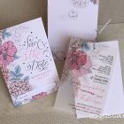 Thiệp cưới trẻ trung DQ-2125 - Giấy can