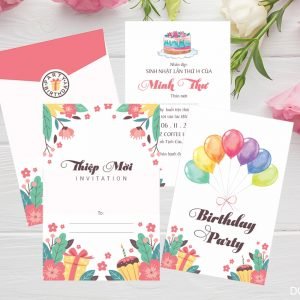 Thiệp sinh nhật cho bé siêu cute DQ-2051 mã B