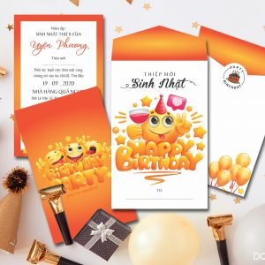 Thiệp sinh nhật cho bé siêu cute DQ-2051 mã M