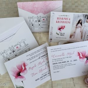 Thiệp cưới KTS in hình trẻ trung DQ-KL7-115