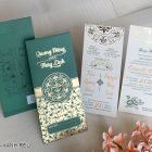 Thiệp cưới đẹp đơn giản DQ-2203 - Xanh Rêu