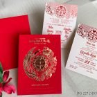Thiệp cưới sang trọng hiện đại DQ-2212 - Đỏ nhung