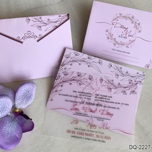 Thiệp cưới đẹp đơn giản DQ-2227