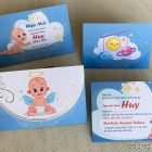 Thiệp thôi nôi cho bé siêu cute DQ-2152 mã B