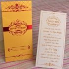 Thiệp mời sinh nhật đẹp M3D-08 - Vàng