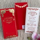 Thiệp mời sinh nhật đẹp M3D-09 - Đỏ nhung
