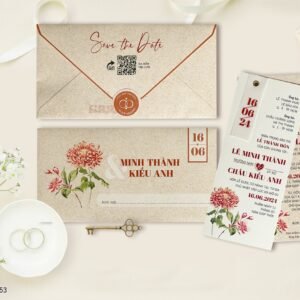 Thiệp cưới KTS DQ-BTN18-253