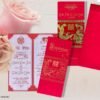 Thiệp cưới sang trọng và trẻ trung DQ-2302 - Đỏ nhung - Image 3