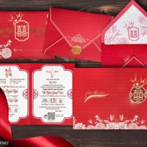 Thiệp cưới sang trọng và trẻ trung DQ-2332 - Offset