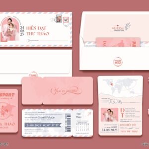 Thiệp cưới - In Nhanh KTS DQ-BTN106-361 Passport