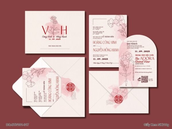 Thiệp cưới - In Nhanh KTS DQ-BTN101-317