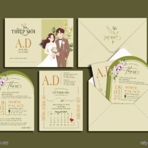 Thiệp cưới - In Nhanh KTS DQ-BTN101-327