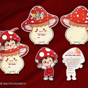 Thiệp thôi nôi, sinh nhật bế hình in KTS KTS-DQ-2497-N
