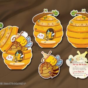 Thiệp thôi nôi, sinh nhật bế hình in KTS KTS-DQ-2497-P