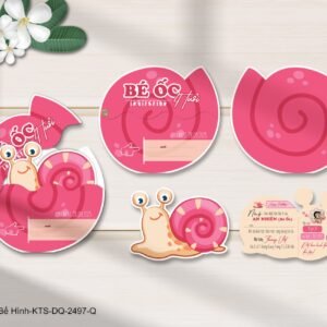 Thiệp thôi nôi, sinh nhật bế hình in KTS KTS-DQ-2497-Q